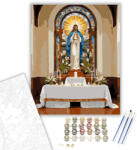  Húsvéti Oltár Liliomokkal - számfestő készlet - 40×50 cm (Keretre feszítve)