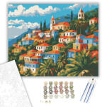 Számfestő Olinda Koloniális Városképe - számfestő készlet - 40×50 cm (Keretre feszítve) (crea7193-40X50-KF)