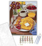 Számfestő Reggeli csendélet - számfestő készlet - 40×50 cm (Keretre feszítve) (crea1218-40X50-KF)
