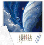  Neptunusz és Holdjai - számfestő készlet - 40×50 cm (Keretre feszítve)