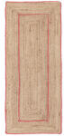 Bizzotto Covor iuta natur portocalie Ankit 60x150 cm (0608305) Covor baie