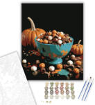 Számfestő Halloween édesség kavalkád - számfestő készlet - 40×50 cm (Keretre feszítve) (crea3072-40X50-KF)