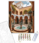 Számfestő Fez-i Riad Udvara - számfestő készlet - 40×50 cm (Keretre feszítve) (crea6996-40X50-KF)