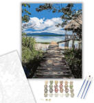  Móló - számfestő készlet - 40×50 cm (Keretre feszítve)