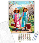 Számfestő Gyermekek Húsvéti Kosarakkal - számfestő készlet - 40×50 cm (Keretre feszítve) (crea6409-40X50-KF)