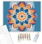 Számfestő Színátmenetes Mandala Petal Formákkal - számfestő készlet - 40×50 cm (Keretre feszítve) (crea6491-40X50-KF)