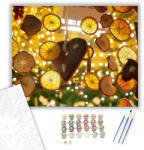 Számfestő Narancs karácsony - számfestő készlet - 40×50 cm (Keretre feszítve) (xmas033-40X50-KF)