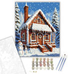  Édesség Házikó - számfestő készlet - 40×50 cm (Keretre feszítve)