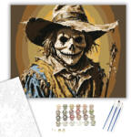 Számfestő Rémisztő madárijesztő - számfestő készlet - 40×50 cm (Keretre feszítve) (crea3093-40X50-KF)