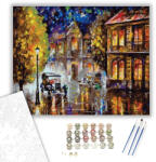 Számfestő Angol Esti Utcakép - számfestő készlet - 40×50 cm (Keretre feszítve) (6720-40X50-KF)