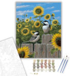 Számfestő Madárkák - számfestő készlet - 40×50 cm (Keretre feszítve) (crea1546-40X50-KF)