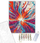 Számfestő Színrobbanás Absztrakt Formákkal - számfestő készlet - 40×50 cm (Keretre feszítve) (crea7271-40X50-KF)