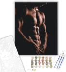  Férfi felsőtest - számfestő készlet - 40×50 cm (Keretre feszítve)