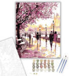 Számfestő Városi Séta - számfestő készlet - 40×50 cm (Keretre feszítve) (6374-40X50-KF)