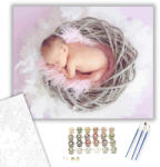 Számfestő Születés - számfestő készlet - 40×50 cm (Keretre feszítve) (crea119-40X50-KF)