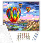  A fellegekben - számfestő készlet - 40×50 cm (Keretre feszítve)