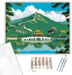  Beijing Nyári Palota Harmóniája - számfestő készlet - 80×100 cm (Keret nélkül)