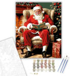 Számfestő Meghitt Karácsonyi Olvasás - számfestő készlet - 40×50 cm (Keretre feszítve) (crea5030-40X50-KF)