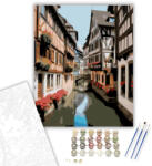 Számfestő Strasbourgi Fachwerkházak és Csatorna - számfestő készlet - 40×50 cm (Keretre feszítve) (crea6881-40X50-KF)