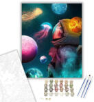 Számfestő Varázslatos űr - számfestő készlet - 40×50 cm (Keretre feszítve) (crea1205-40X50-KF)