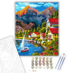  Alpesi táj - számfestő készlet - 50×60 cm (Keret nélkül)