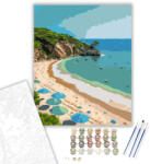  Búzios Trópusi Strandja - számfestő készlet - 50×60 cm (Keretre feszítve)