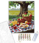  Piknik az Öreg Tölgy Árnyékában - számfestő készlet - 40×50 cm (Keretre feszítve)