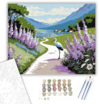 Számfestő Hegyi Tó Nyugalma - számfestő készlet - 40×50 cm (Keretre feszítve) (crea5355-40X50-KF)