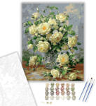Számfestő Csodálatos rózsa - számfestő készlet - 40×50 cm (Keretre feszítve) (crea1453-40X50-KF)