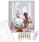 Számfestő Reggel Párizsban - számfestő készlet - 40×50 cm (Keretre feszítve) (crea1300-40X50-KF)