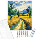 Számfestő Aranyló Búzamezők Harmóniája - számfestő készlet - 40×50 cm (Keretre feszítve) (crea5300-40X50-KF)