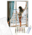 Számfestő Vonzó hölgy - számfestő készlet - 40×50 cm (Keretre feszítve) (crea1025-40X50-KF)