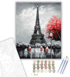 Számfestő Szürke Párizs - számfestő készlet - 40×50 cm (Keretre feszítve) (crea447-40X50-KF)