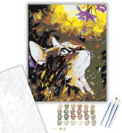  Figyelő cica - számfestő készlet - 40×50 cm (Keretre feszítve)