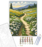  Domboldali Margaréták - számfestő készlet - 60×70 cm (Keretre feszítve)