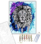 Számfestő Oroszlán sörény - számfestő készlet - 40×50 cm (Keretre feszítve) (crea524-40X50-KF)