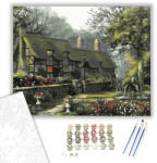  Mesés ház - számfestő készlet - 40×50 cm (Keretre feszítve)