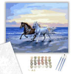 Számfestő Tengerparti vágta - számfestő készlet - 40×50 cm (Keretre feszítve) (crea505-40X50-KF)