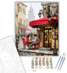  Romantikus délután - számfestő készlet - 40×50 cm (Keretre feszítve)