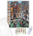  Gondola - számfestő készlet - 40×50 cm (Keretre feszítve)