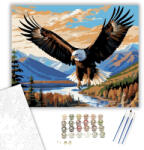  Sas a Hegyi Völgy Felett - számfestő készlet - 40×50 cm (Keretre feszítve)