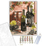  Borkóstoló - számfestő készlet - 40×50 cm (Keretre feszítve)