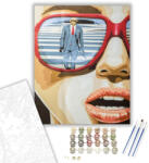 Számfestő Szerelem első látásra - számfestő készlet - 40×50 cm (Keretre feszítve) (crea1313-40X50-KF)