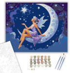  Holdtündér Csillaggal - számfestő készlet - 40×50 cm (Keretre feszítve)
