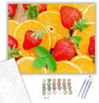 Számfestő Narancsos eper - számfestő készlet - 40×50 cm (Keretre feszítve) (crea1044-40X50-KF)