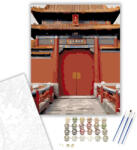  Tiltott Város Fenséges Kapuja - számfestő készlet - 40×50 cm (Keretre feszítve)