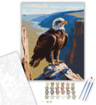  Fiatal Sas a Sziklás Kilátón - számfestő készlet - 40×50 cm (Keretre feszítve)
