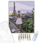 Számfestő Eiffel sétány - számfestő készlet - 50×60 cm (Keretre feszítve) (crea1253-50X60-KF)