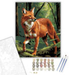  Dhole az Erdő Mélyén - számfestő készlet - 80×100 cm (Keretre feszítve)
