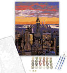  Empire State Building Alkonyatkor - számfestő készlet - 80×100 cm (Keretre feszítve)